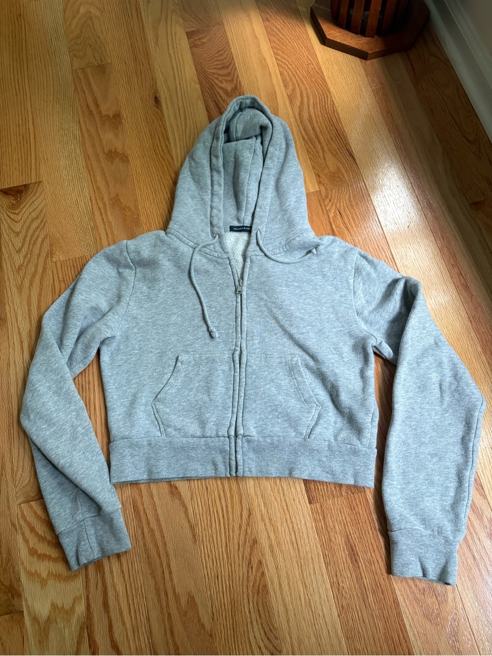 BRANDY Gray Zip-Up Hoodie